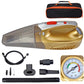 Car Vacuum Cleaner Wet and Dry Dual Purpose Car Home Dual Purpose Car Air Pump for Tire Pressure Measurement Four In One 12V High Power Universal