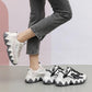 Female Student Sports Shoes Breathable Mesh Shoes Casual Shoes Small White Shoes Leather Thick Soles Large Soles Comfortable Mesh Shoes for Girls