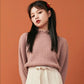 Sweater Women's Autumn Winter Outer Wear Knit Sweater Tops Pullover Gentle Style Long-sleeved Bottoming Shirt Women