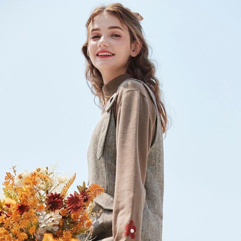 Turtleneck Bottoming Sweater Knit Sweater Women Loose Korean Style Students Autumn Winter New Long-sleeved Pullover Top