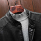 Men's Leather Jacket Men Motorcycle Jacket Plush Thicken Winter Coat Men Warm Leather Jackets