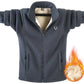 Men's Autumn and Winter Plus Velvet Thick Coat Grain Velvet Stand-up Collar Plus Fat Fat Jacket Outerwear
