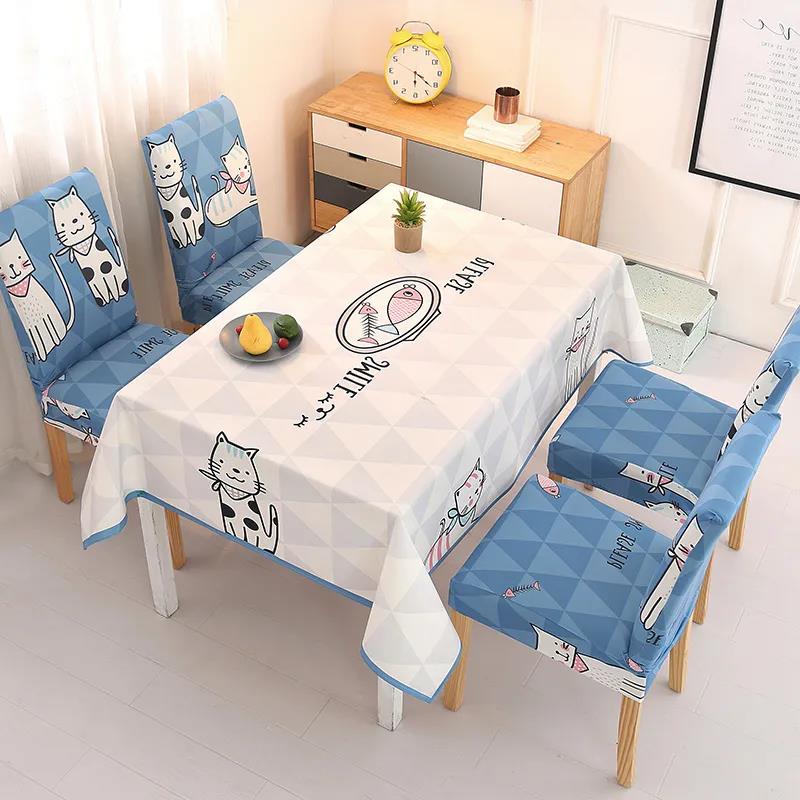 Two-installed Chair Cover Universal Simple Cotton Linen Waterproof Stretch Chair Cover Household