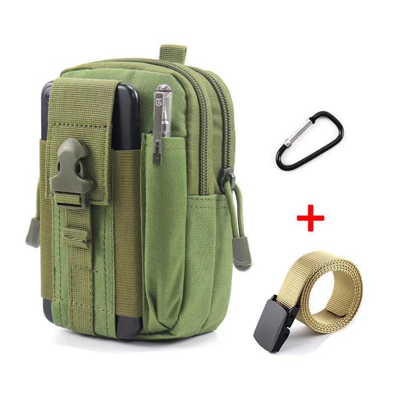 Men's Mountaineering Cycling Multifunctional Waist Bag Mobile Phone Bag Outdoor Travel Hiking Waist Bag Sports Tactical Bag