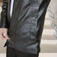 Leather Jacket Men Korean Mid-length Casual Men's Hooded Jacket Handsome Windbreaker Men