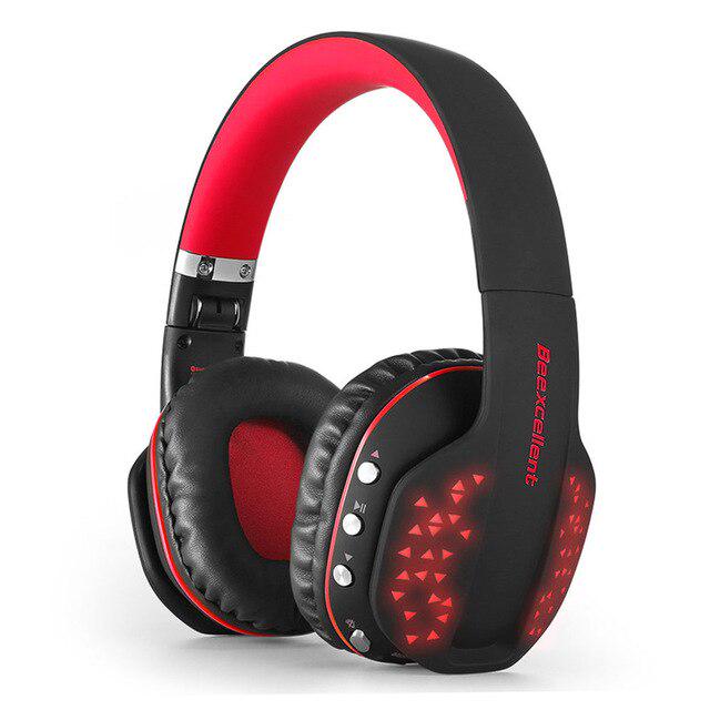 Folding Bluetooth Headset Wireless Earphones with Microphone Gaming for PS4 Xbox One PC Gamer LED