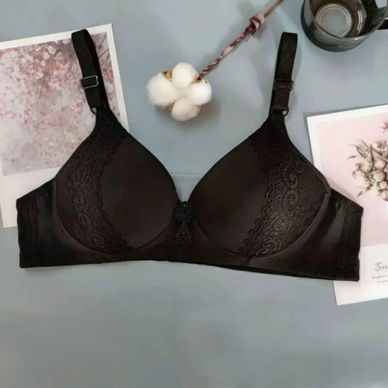 Women's Thin Bras Large Size No Steel Ring Breathable Lightweight Sweat-absorbing Sexy Bra