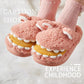 Cotton Slippers Indoor Anti-skid Wool Children's Cotton Shoes Bag Heel Home Shoes In Winter A Family of Three