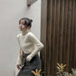 Pofulove High-necked Sweater Women's Pile Collar Bottoming Shirt Slim Sweaters Shirt Autumn Winter