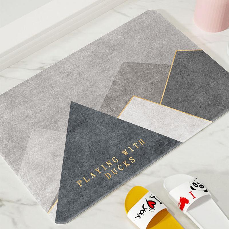 Entry Mat 40*60cm Entry Door Mat High-end Simple Modern Non-slip Wear-resistant Household Bathroom Carpet Foot Mat