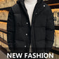 Men's Winter Fashion Warm Bread Down Cotton Jacket Short Thick Trendy Padded Jacket with Hood