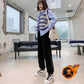 Autumn and Winter Trousers Women's Loose and Thin Fashion Trend Wild Plus Velvet Harlan Leisure Sports Trousers