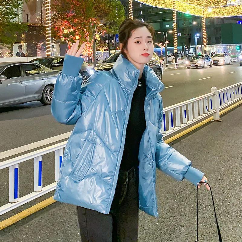 Women's Short Down Padded Jacket Winter Bright Face Down Padded Jacket Thick Loose Small Padded Jacket Korean Style Jacket