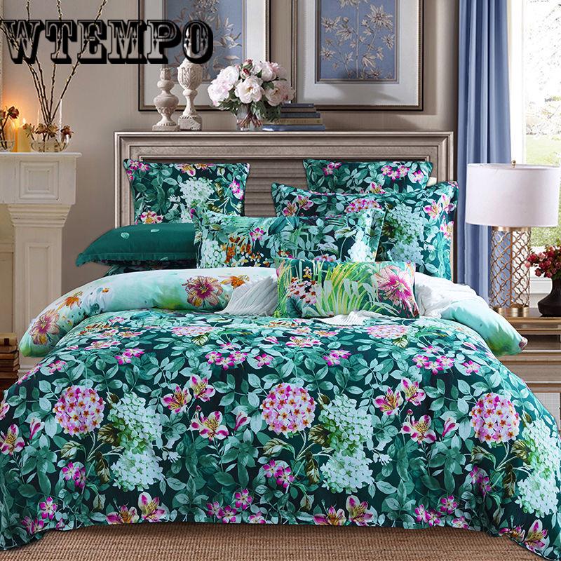 Cotton Satin Quilts Comforter Bedding Sets Bed Sheet Pillow Duvet Cover  Adults Quilted