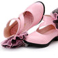 Children's Leather Shoes Girls' Spring and Summer Leather Shoes Princess Shoes Solid Color Big Flower Soft Soled Performance Shoes