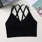 Cross Hollowed Out One Piece Beautiful Back Strapless Suspender Backing Sexy Vest Type Non Steel Ring Bra