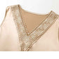 Silk Satin Camisole Women's Suit Inner Bottoming Shirt Large Size Loose V-neck Top