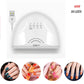 Pofulove UV led nail lamp Nail Dryer 25pcs Led Nail Lamp for Curing All Gels  Sensor USB Charge 48W