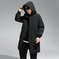 Over The Knee To Overcome The Thick Mid-length Men's Down Jacket Winter White Duck Down Jacket