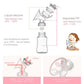 Double Electric Breast Pump BPA Free Powerful Breast Pumps USB Electric Breast Pump with Baby Milk Bottle Cold Heat Pad