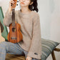 Autumn Lazy Style Sweater Women Loose Thick Wool All-match Small Fresh Pullover Sweater Sweater