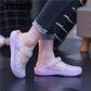 Summer Print Hole Shoes Women's Sandals Flat Jelly Shoes Beach Shoes Non-slip Slippers