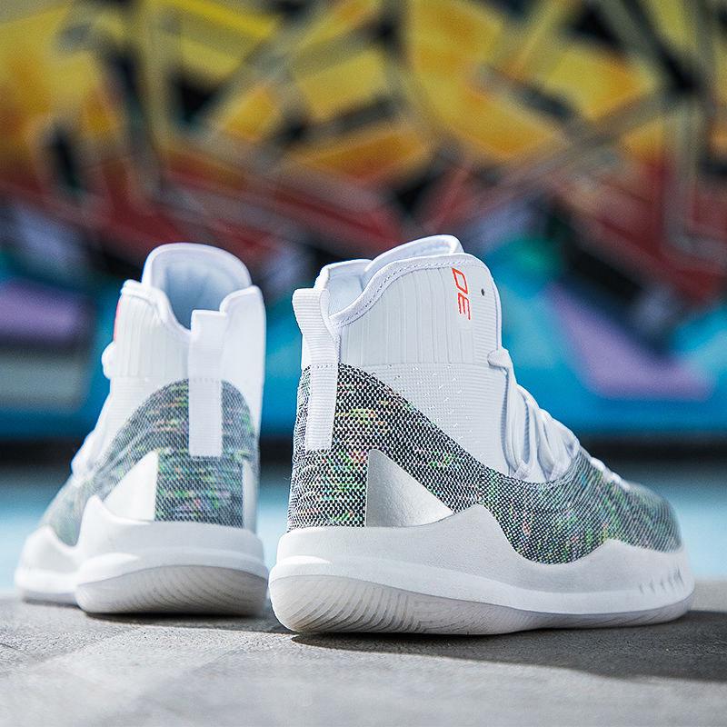 36-45 Men High-top Basketball Shoes Sneakers Shockproof Lightweight Breathable Outdoor Running Shoes