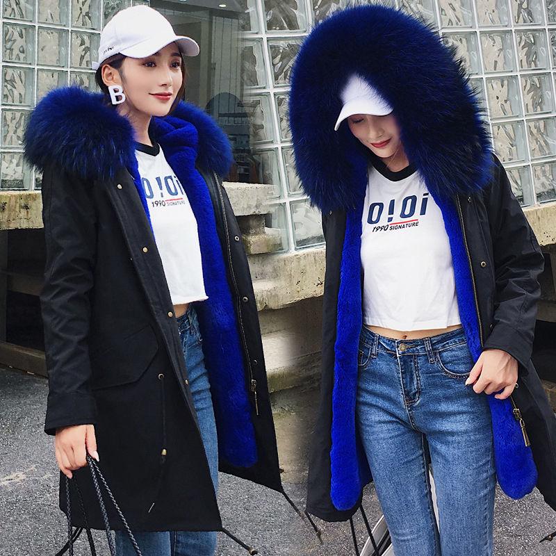 Women Retro Faux Fur Parka Coats Outwear Long Warm Overcoat Girl