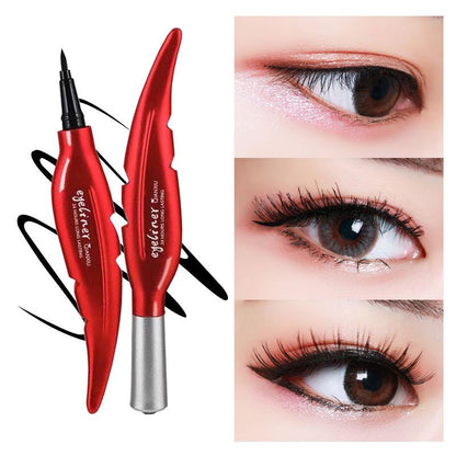 Long-lasting natural waterproof and sweat-proof eyeliner feather eyeliner is not easy to fade