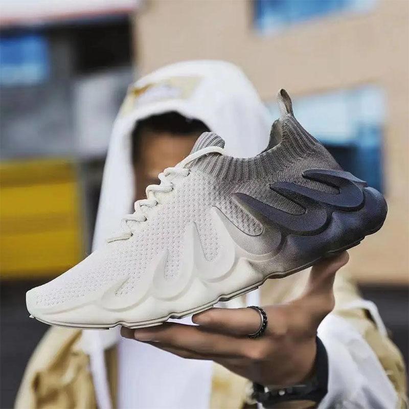 Men's Coconut Shoes Spring Sports Shoes Boys Breathable Mesh Shoes Lightweight Casual Shoes Comfortable Fitness Shoes Flying Knit Shoes