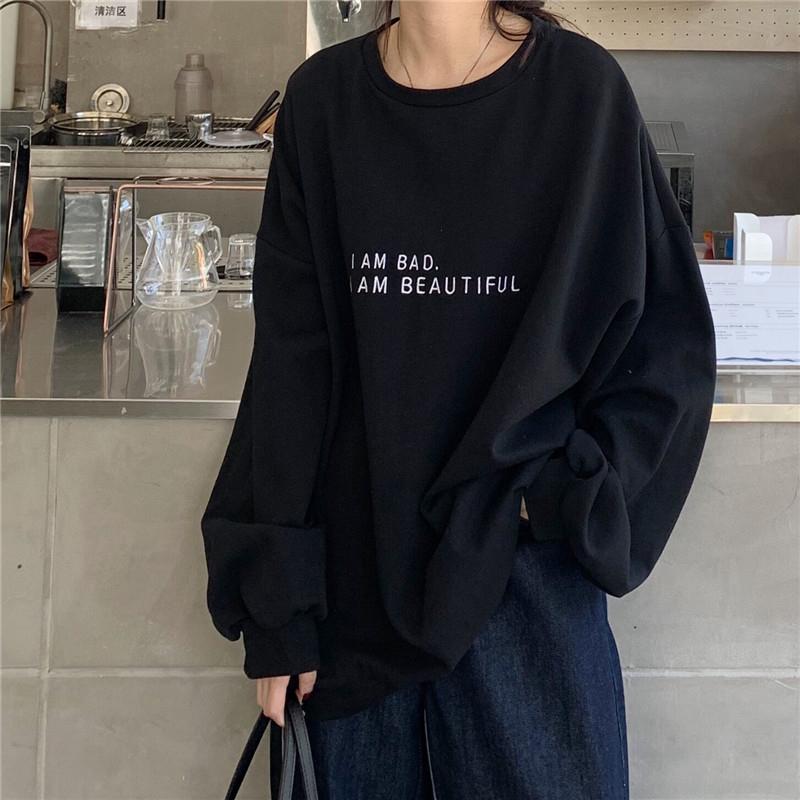 Hoodies for Women Autumn Winter Sweatshirts Letter Printed Oversized Streetwear Hip Hop Harajuku Hoodies Cotton Casual Tops Pullover Hoodies