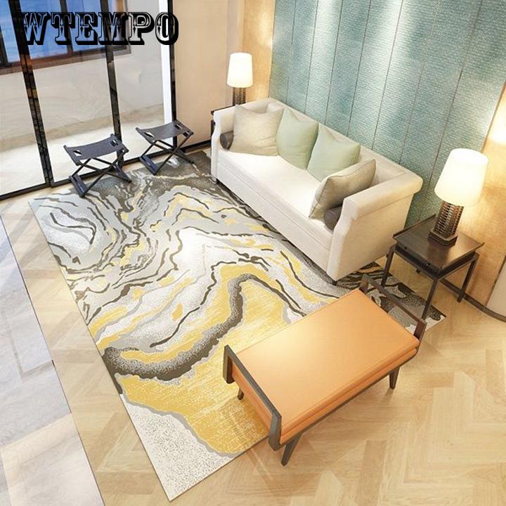 Nordic style Geometric Carpets For Living Room Home Bedroom Delicate Carpet Coffee Table