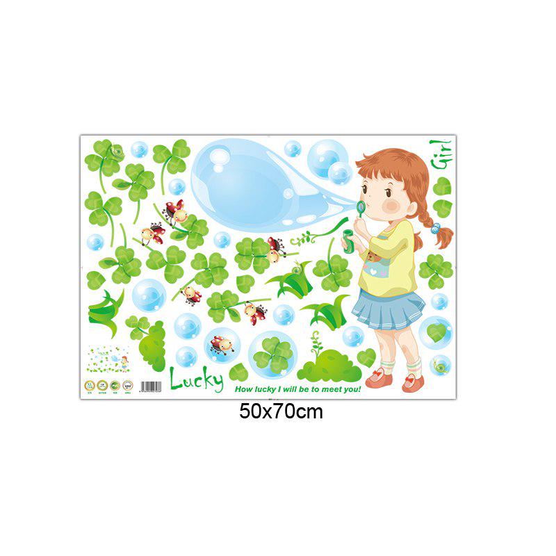 [Wall sticker ]Blow Bubbles Wall Stickers For Kids Rooms Bedroom Living Room Children Room Wall Deca