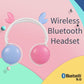 Cat Ear Little Evil Antler Noise Reduction Headphone Bluetooth 5.0 Young People Kid Headset with Mic