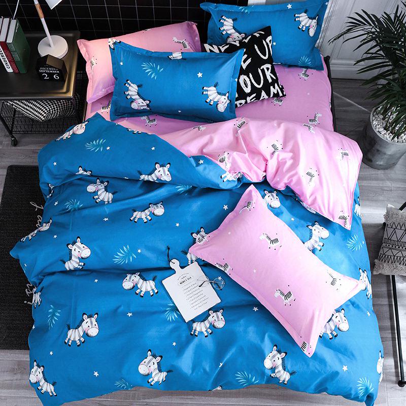 Black And White Stripes Bedding Sets Geometry Soft Bed Sheet Pillowcase &Duvet Cover Se