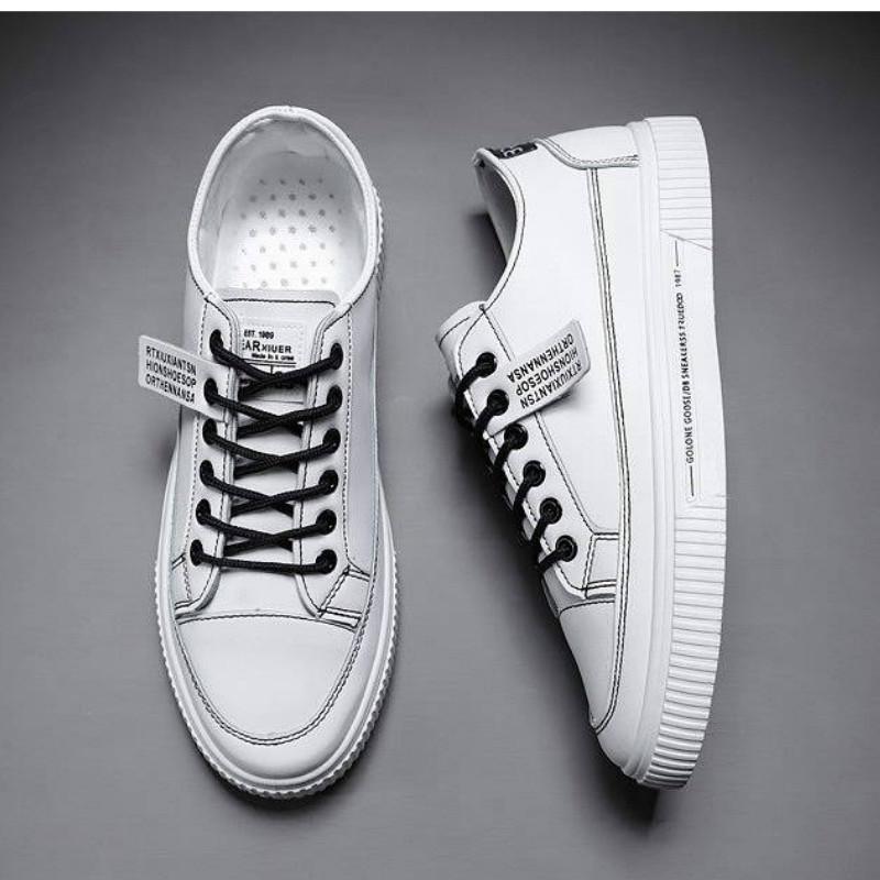 Men's spring student casual Lace up wild small white shoe board casual shoes men's sports shoes
