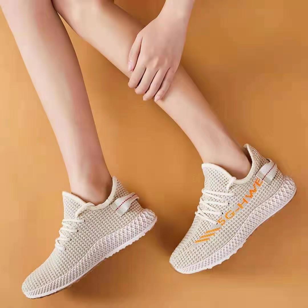 Shoes Women's Single Shoes Sports Wind Casual Shoes Flying Woven Women's Casual Single Shoes Korean Women's Shoes