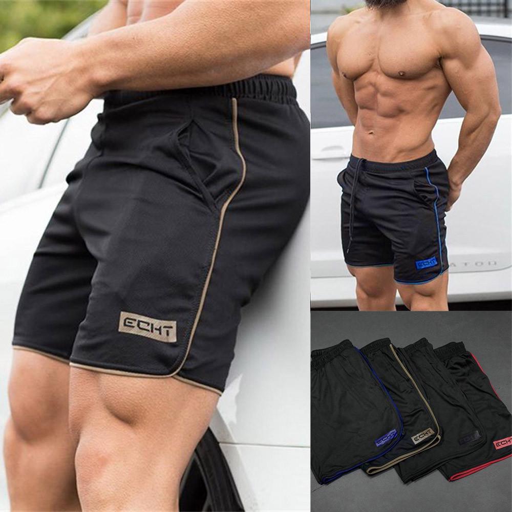 Men's Shorts Sports Training Breathable Summer Workout Fitness GYM Short Pants