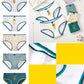 5-piece Girl Student Cartoon Briefs Breathable Cotton Crotch Underwear Women's Plus Size Cotton Japanese Underwear