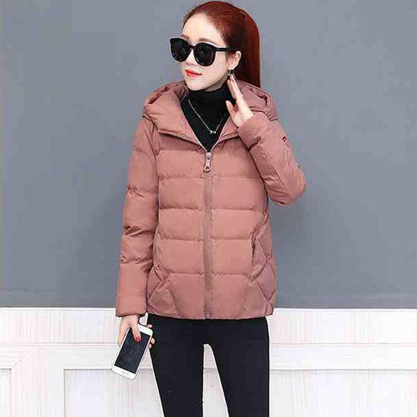 Winter Bubble Coat Women Solid Oversized Short Jacket Female Hooded  Padded Jacket Parkas Mujer