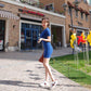 Pofulove Women Plus Size Sexy Skinny Dress O-neck Bag Hip Short Sleeve Dress Bottoming Dresses