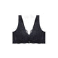 Ladies Gathered Underwear No Steel Ring Thickened Adjustable Bra Anti-sagging Comfortable Back Buckle Bra Lace Embroidered Bra