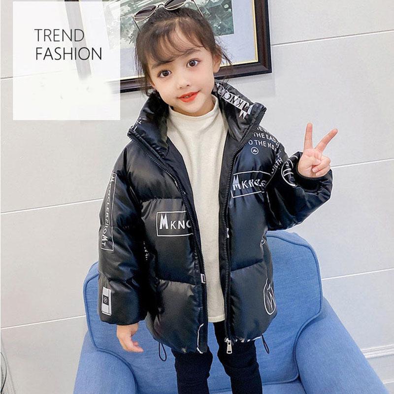 White Duck Down Girls Down Jacket Stand-up Collar Padded Warm Jacket Short Wash-free Windproof Winter Clothes