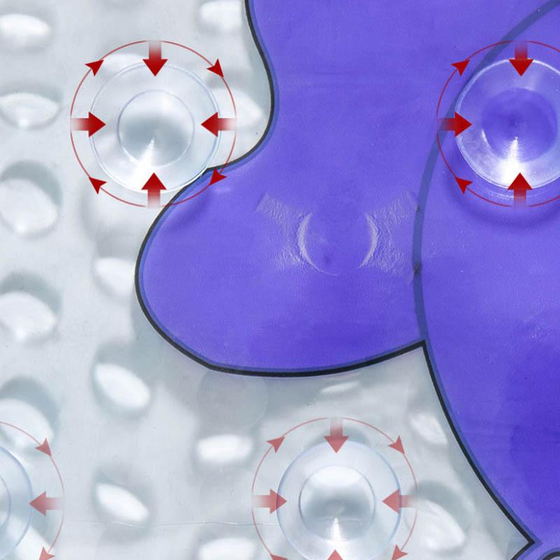 Large Size 50*80cm Bathroom Non-slip Mat Bathroom Shower Bath Bathroom Bathtub Floor Mat Cartoon with Suction Cup Toilet Floor Mat