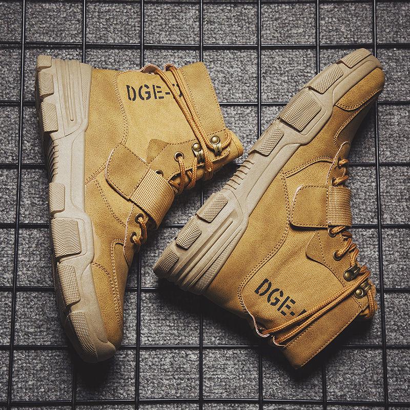 Men's Army Military Boots Casual Sneaker Autumn Winter Fashion Martin Boots Men's Shoes Desert Boots