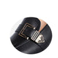 Women's Soft Surface Comfortable Square Toe Small Leather Shoes Real Cowhide Thick British Style Mid-heel Work Shoes Casual Shoes Single Shoes