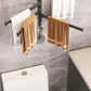 31cm Rotating 2 Bar Bathroom Towel Rack Free Punching Multi-bar Drying Space Aluminum Towel Bar Bathroom Rack Dormitory Rack Kitchen Towel Rack