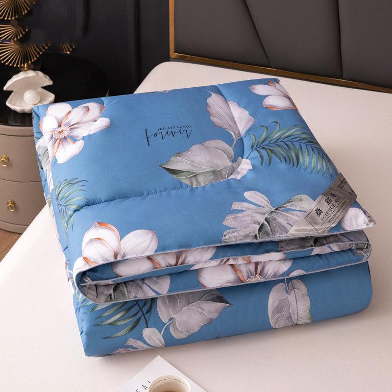 Skin-friendly Mulberry Silk Quilt Single and Double Summer Air-conditioning Quilt Spring and Autumn Quilt Warm Winter Quilt