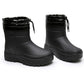 Ultra-light Foam Rain Boots Plus Velvet High-top Snow Boots Waterproof Food Boots One-piece Thickened Non-slip Water Shoes
