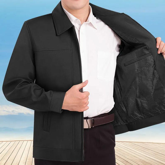 Middle-aged and Elderly Jacket Autumn and Winter Men's Middle-aged Jacket Dad Men's Clothing